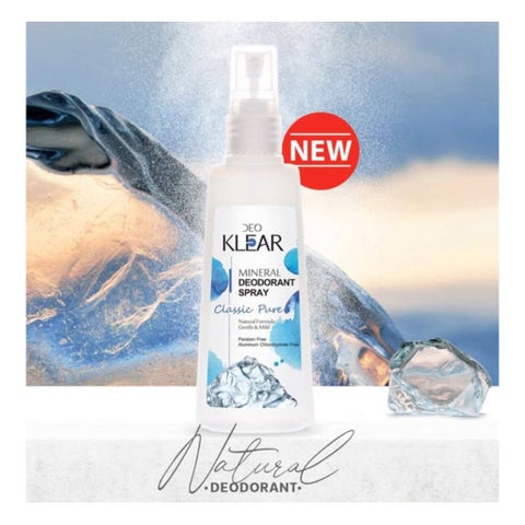 Deo Klear Classic Pure Mineral Deodorant Spray 100ml