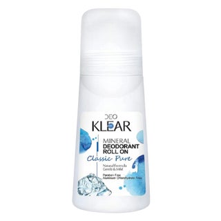Deo Klear Classic Pure Mineral Deodorant Roll On 65ml