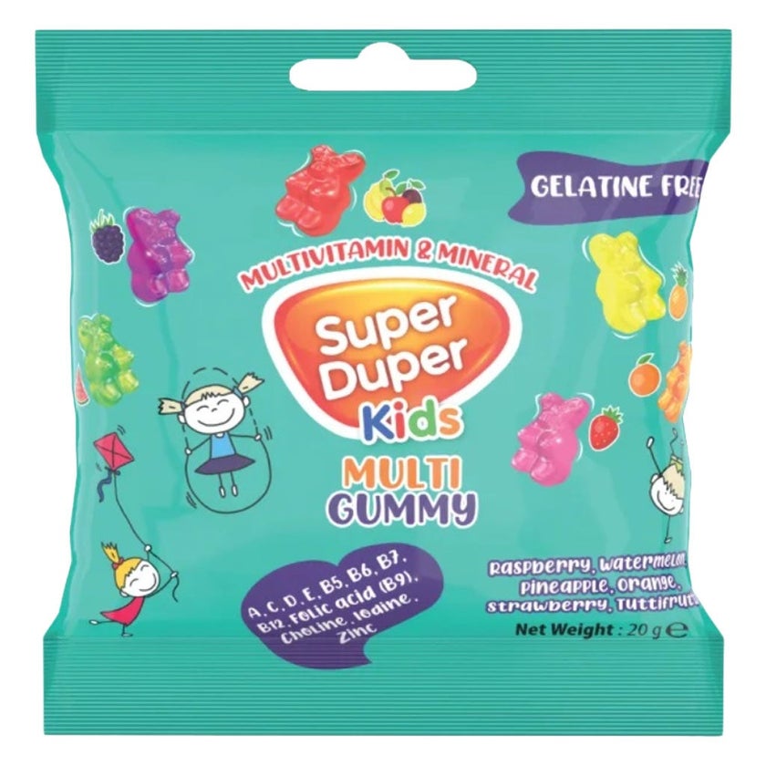 Super Duper Kids Multivitamin & Multimineral Gummies, Pack of 15*40