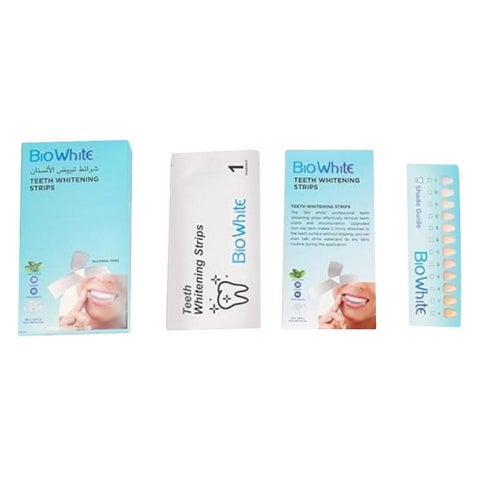 Bio White Teeth Whitening Strips, Pack of 28’s