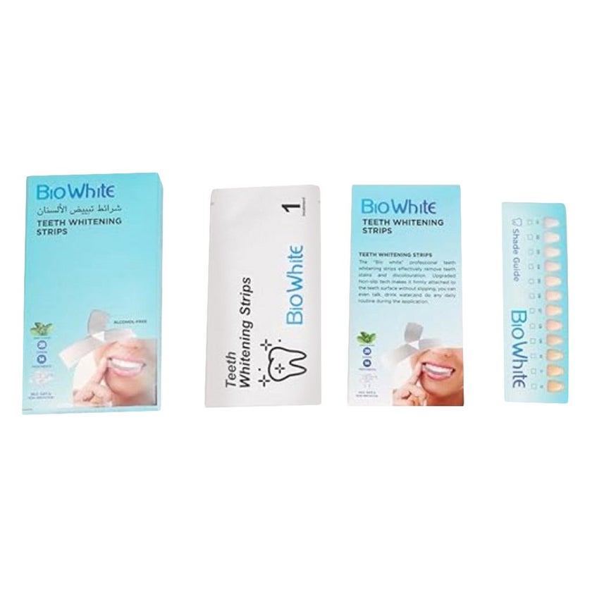 Bio White Teeth Whitening Strips, Pack of 28’s