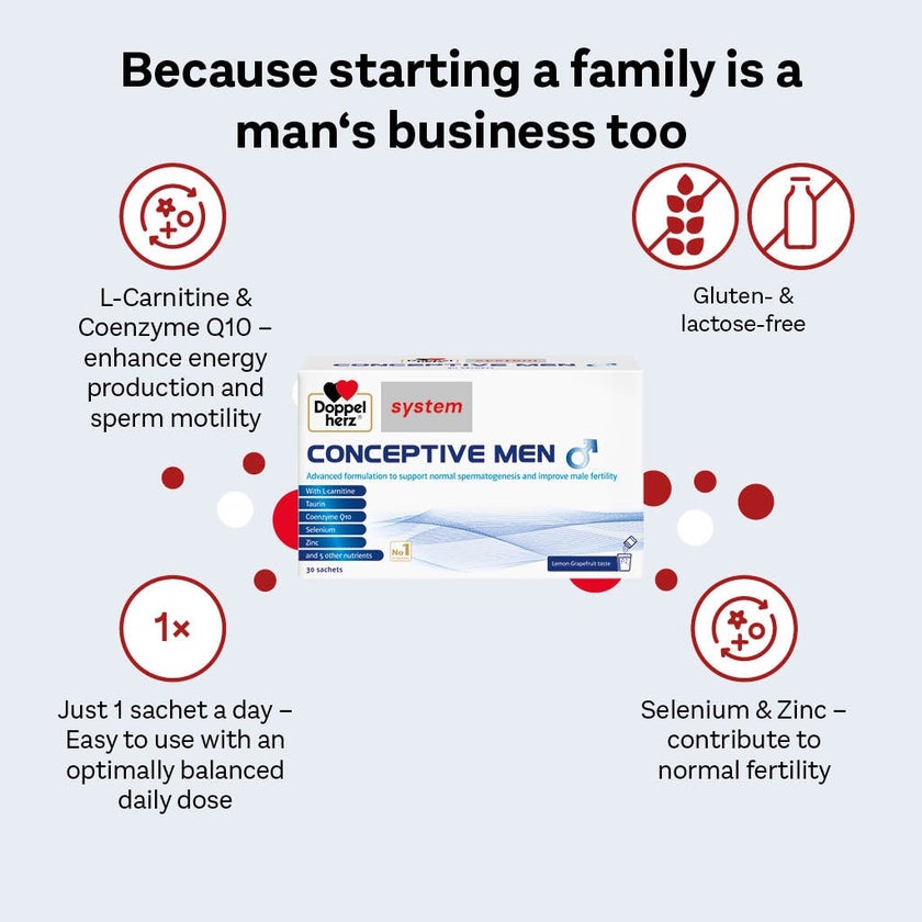 Doppelherz System Conceptive For Men Sachets, Pack of 30’s