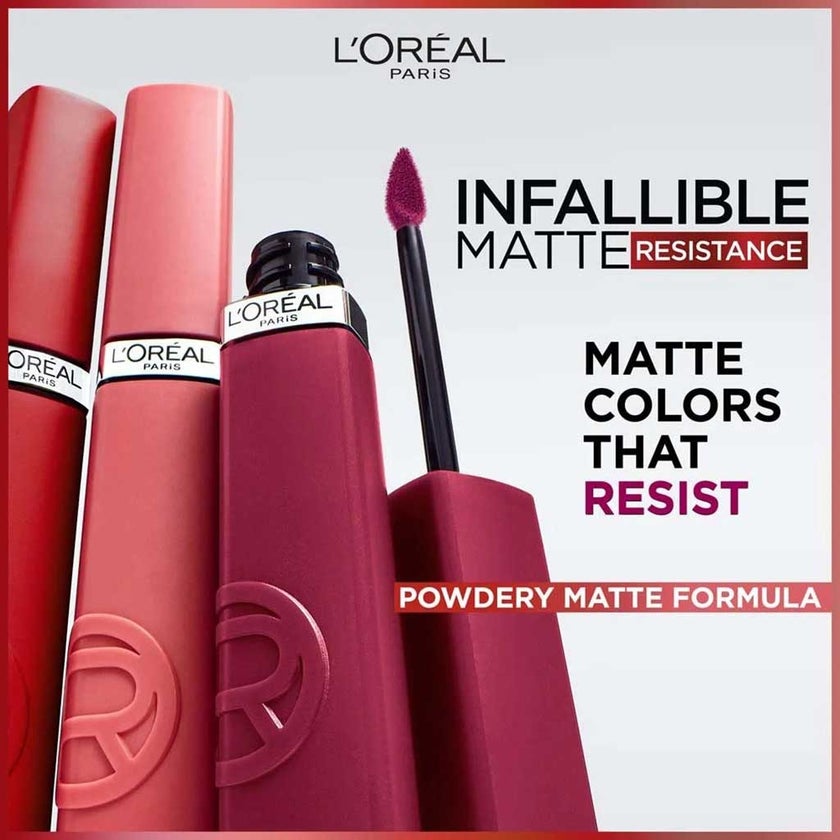 L'Oreal Paris Infallible Matte Liquid Resistance Lipstick 210 - Tropical Vacay