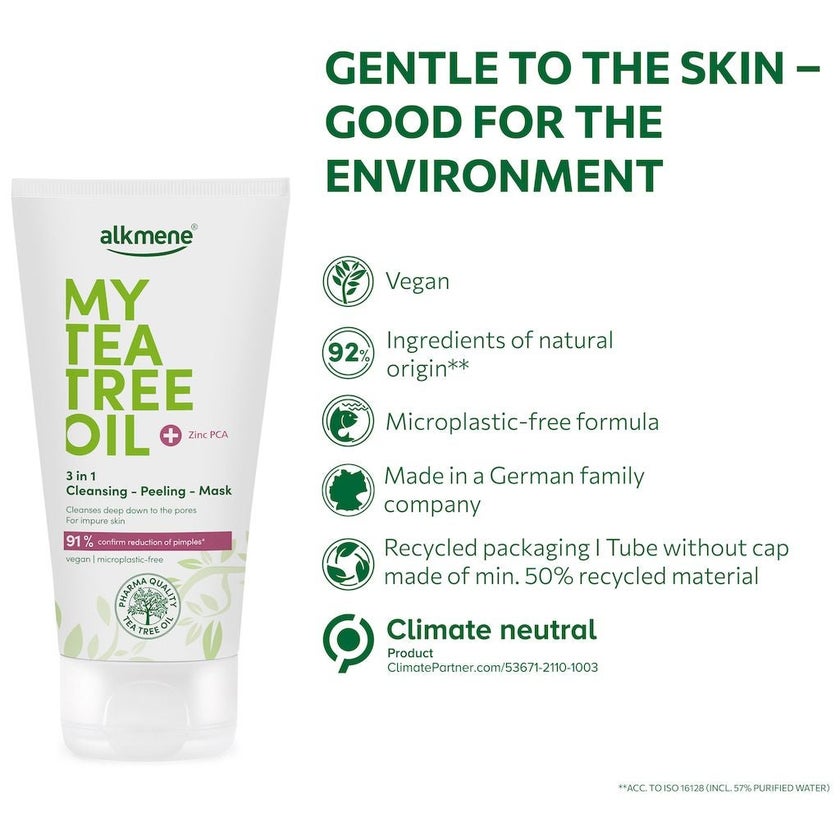Alkmene My Tea Tree Oil 3-in-1 Cleansing Peeling Mask 150ml 