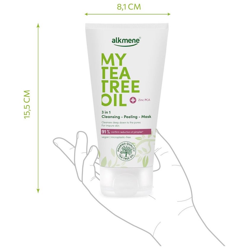 Alkmene My Tea Tree Oil 3-in-1 Cleansing Peeling Mask 150ml 