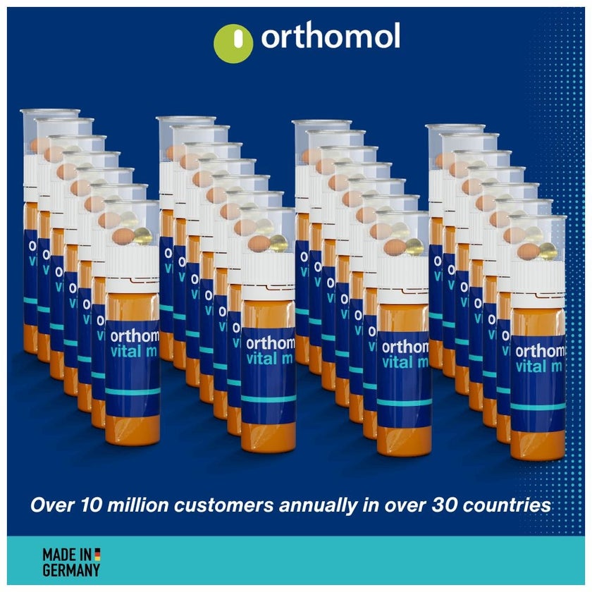 Orthomol Vital M Men's Supplement Vials + Capsules, Pack of 30's