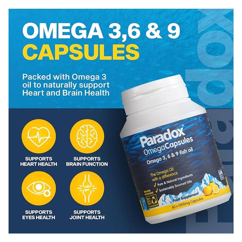 Paradox Omega Supplement Capsules, Pack of 30's