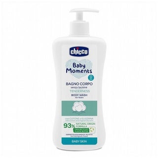 Chicco Baby Moments 0M+ No-Tears Mild Body Wash 500ml - Tenderness