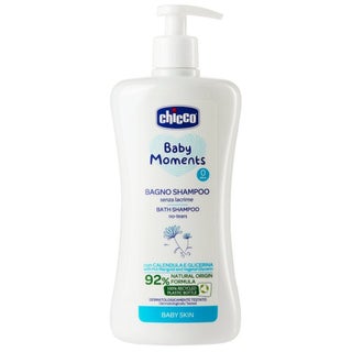 Chicco Baby Moments 0M+ No-Tears Baby Bath Shampoo 500ml 