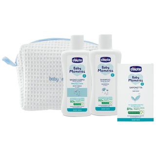 Chicco Baby Moments 0M+ Beauty Bag - Light Blue