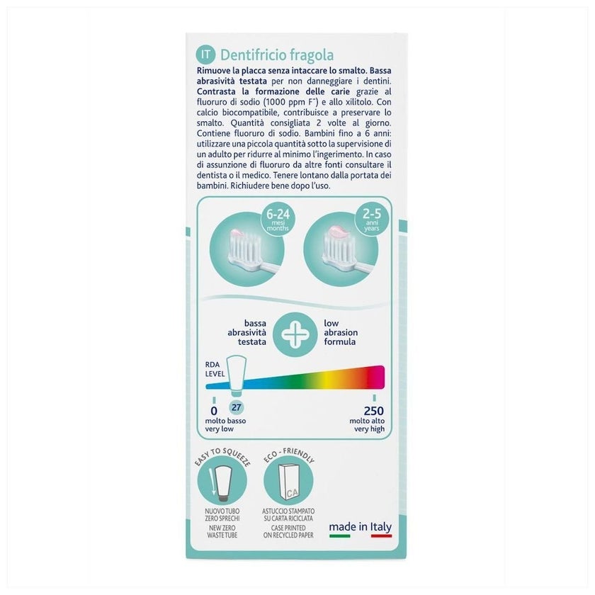 Chicco Kids Toothpaste For 1 To 5 Years 50ml - Strawberry