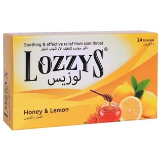 Lozzys Honey & Lemon Lozenges, Pack of 24's