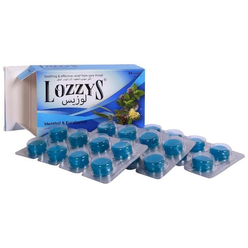 Lozzys Menthol & Eucalyptus Lozenges, Pack of 24's