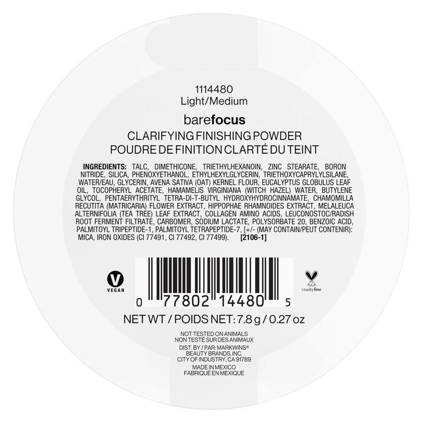 Wet n Wild Bare Focus Clarifying Finishing Powder - Light Medium