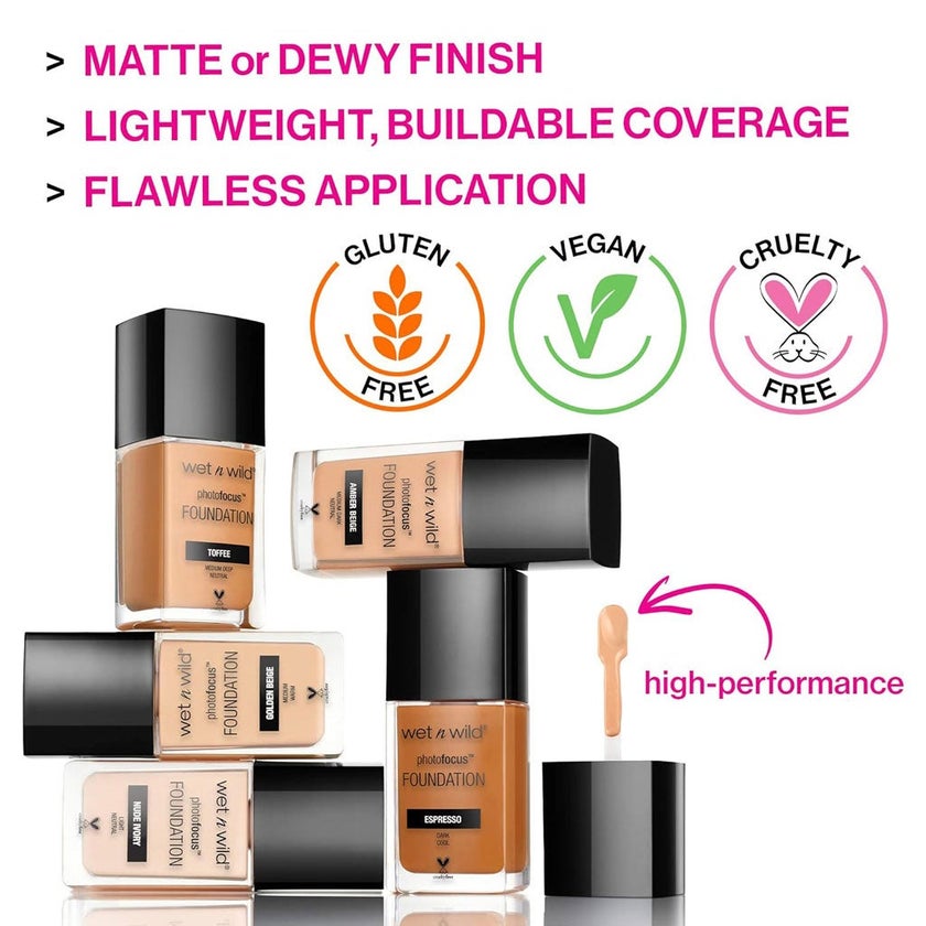 Wet n Wild Photo Focus Dewy Foundation - Nude Ivory