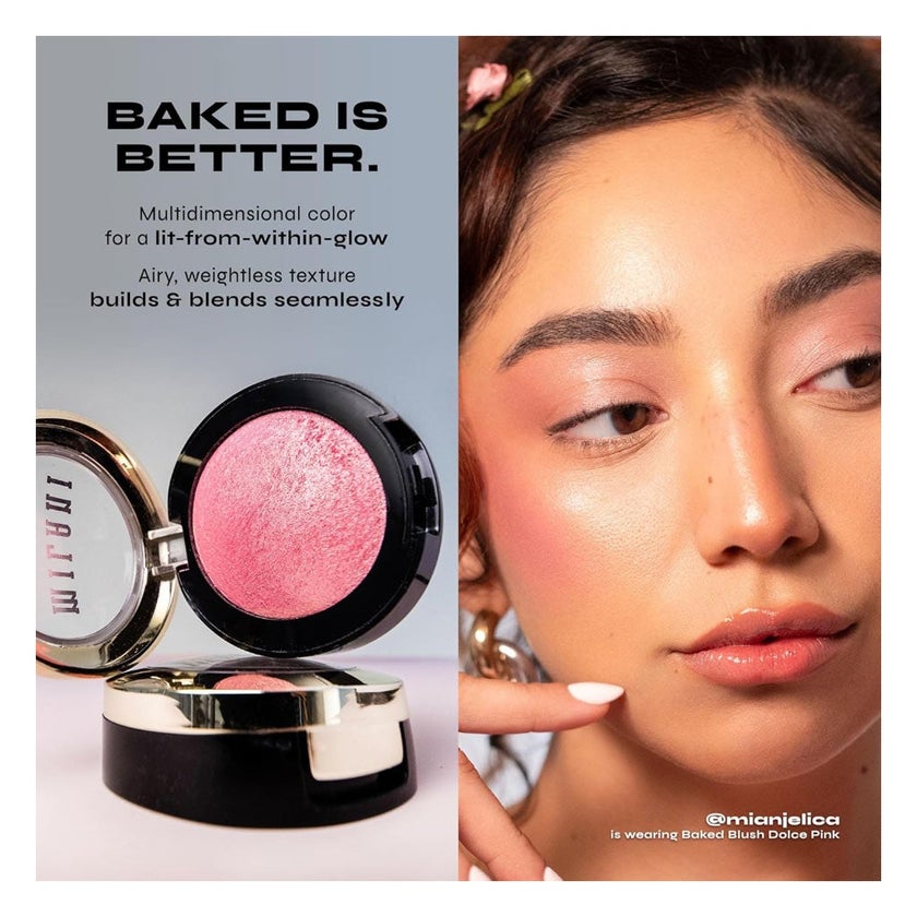 Milani Cosmetics Baked Powder Blush - Dolce Pink/01