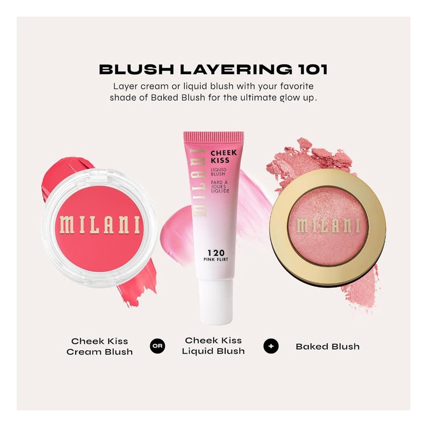 Milani Cosmetics Baked Powder Blush - Dolce Pink/01