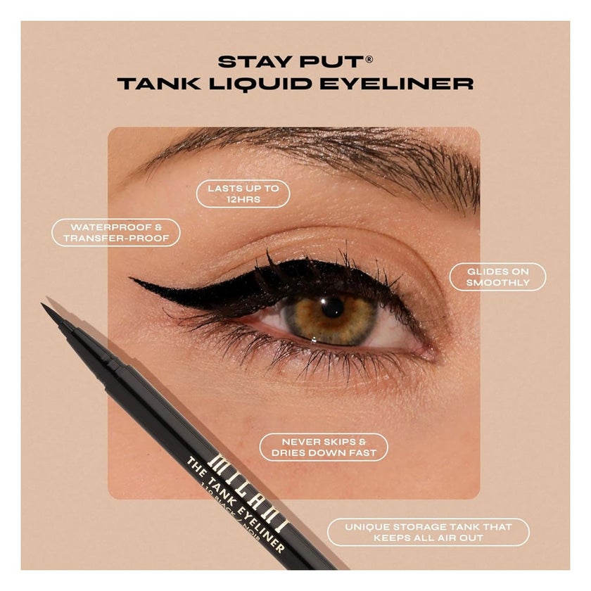 Milani Cosmetics Stay Put The Tank Liquid Eyeliner - 110 Black Noir
