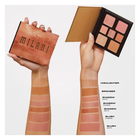 Milani All-Inclusive Eye, Cheek & Face Palette - Light To Medium/110