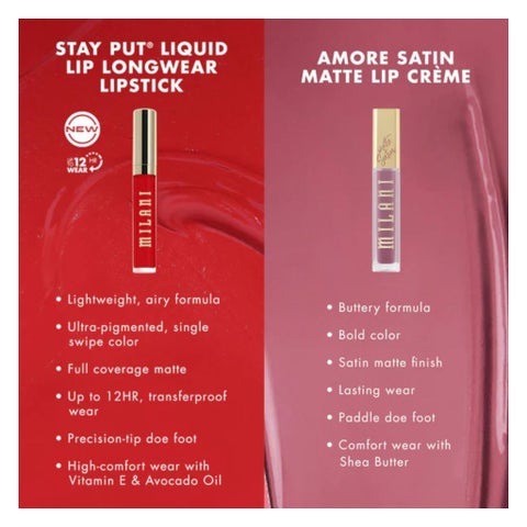 Milani Stay Put Liquid Lip Longwear Lipstick - Vibe