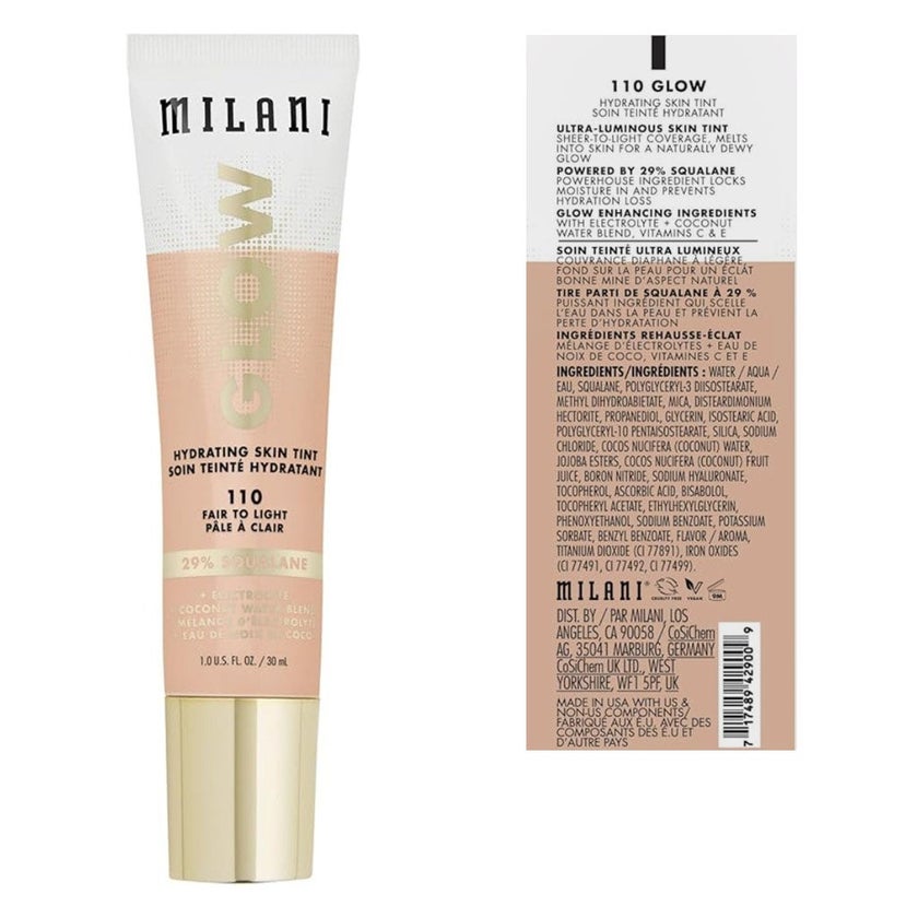 Milani Cosmetics Glow Hydrating Skin Tint 30ml - Translucent/110