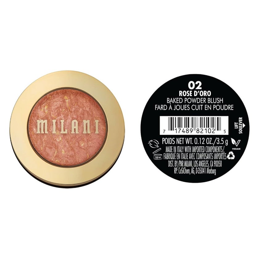 Milani Cosmetics Baked Powder Blush - Rose D'Oro/02