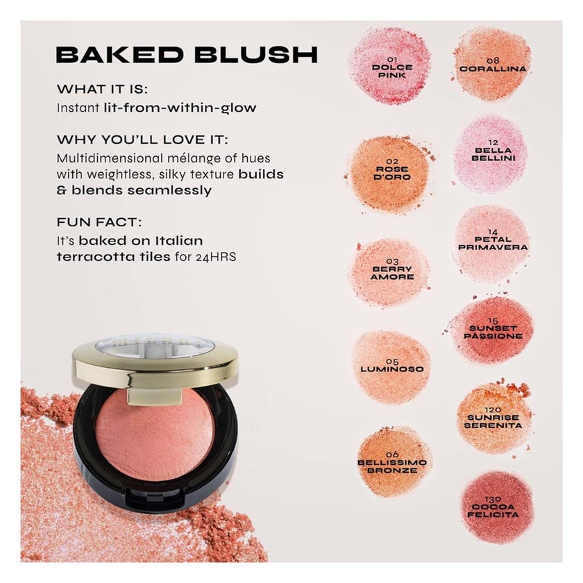 Milani Cosmetics Baked Powder Blush - Rose D'Oro/02