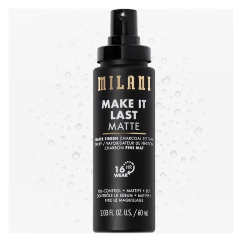 Milani Make It Last Matte Finish Setting Spray, Charcoal - 60ml