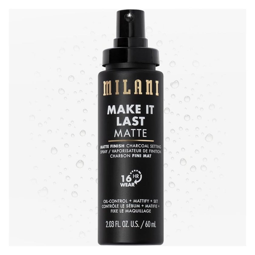 Milani Cosmetics Make It Last Matte Finish Setting Spray 60ml - Charcoal 
