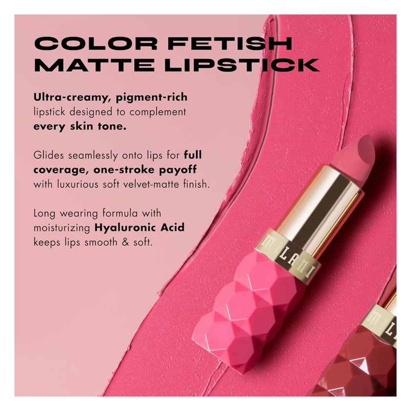 Milani Cosmetics Color Fetish Matte Lipstick, Shade - 310 Peony