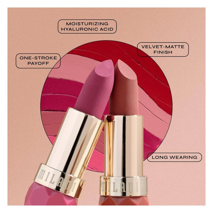 Milani Cosmetics Color Fetish Matte Lipstick, Shade - 310 Peony