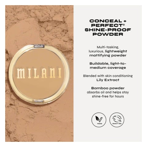 Milani Conceal + Perfect Shine Proof Foundation Powder - Natural Light/03