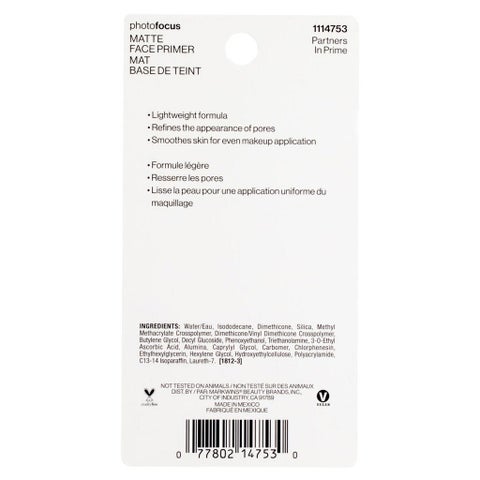 Wet n Wild Photo Focus Face Primer 25ml - Partners In Prime