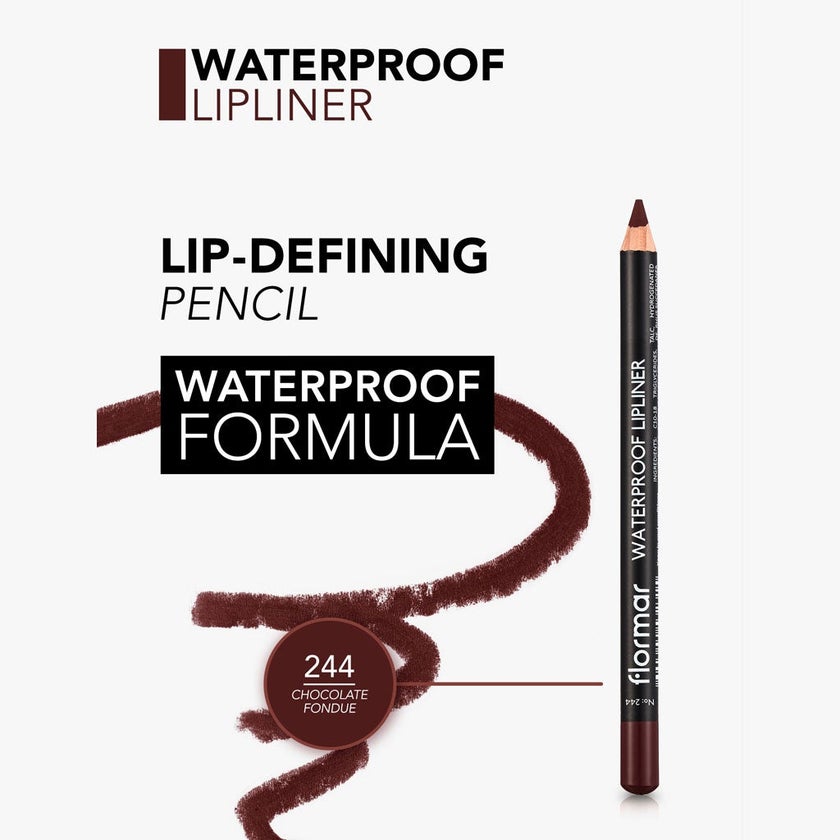 Flormar Waterproof Lipliner Pencil - Chocolate Fondue/244