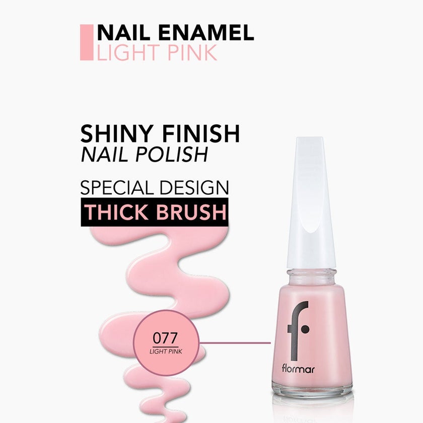 Flormar Nail Polish - 077 Light Pink