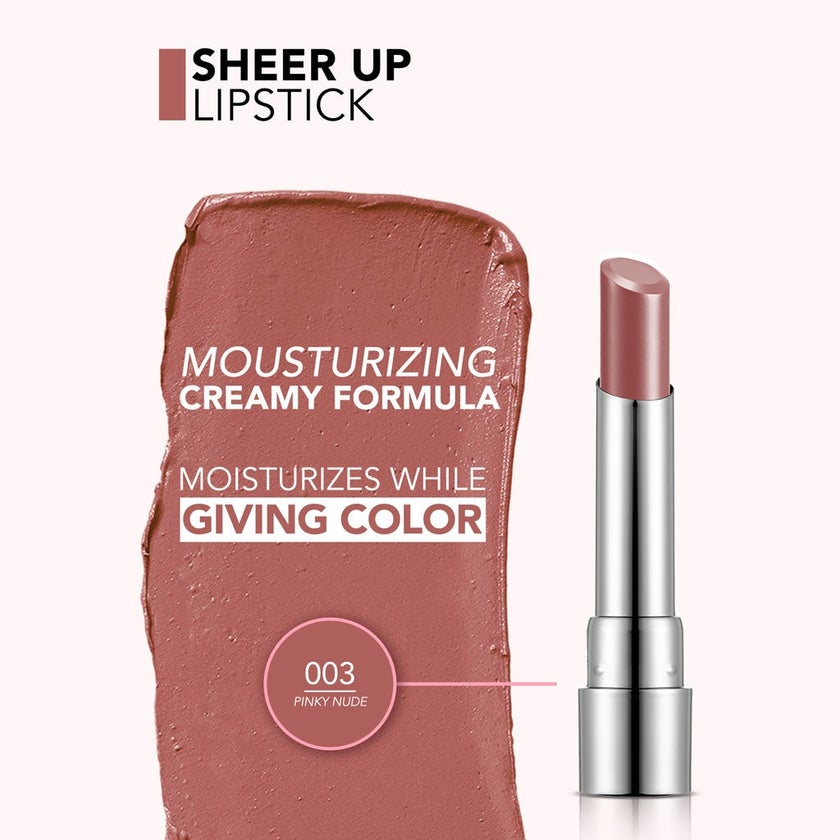 Flormar New Sheer Up Lipstick - Pinky Nude/003