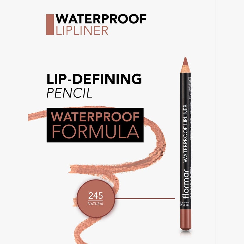 Flormar Waterproof Lipliner Pencil - Shade 245 Natural