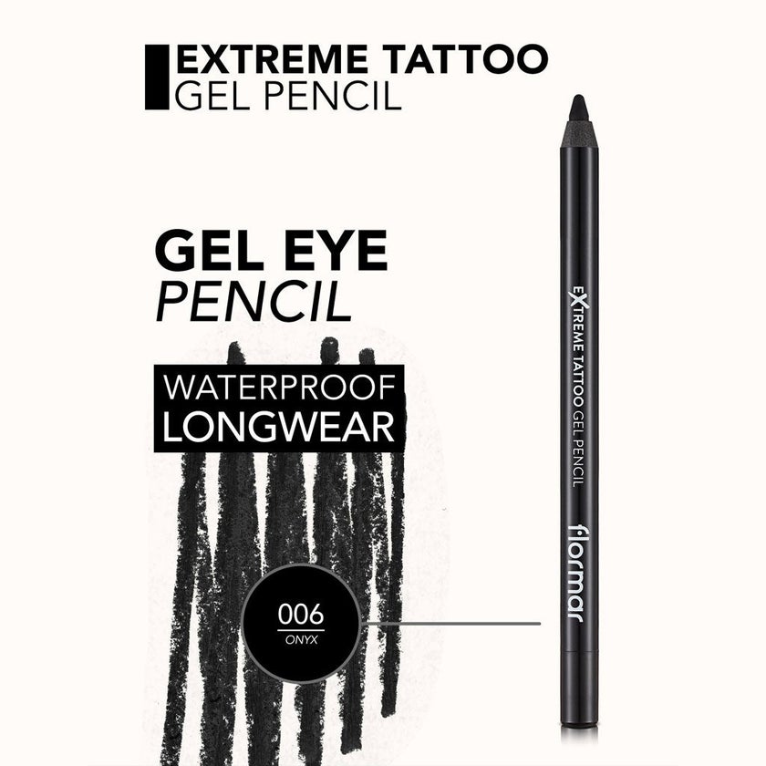 Flormar Extreme Tattoo Gel Pencil - 006 Onyx