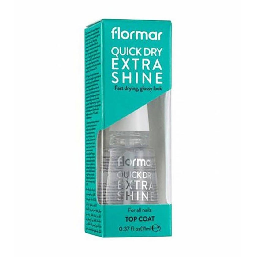 Flormar Quick Dry Extra Shine Transparent Nail Polish 11ml
