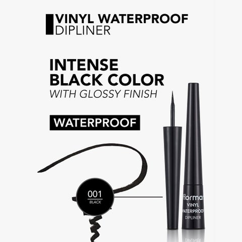 Flormar Vinyl Waterproof Dipliner - Black/001
