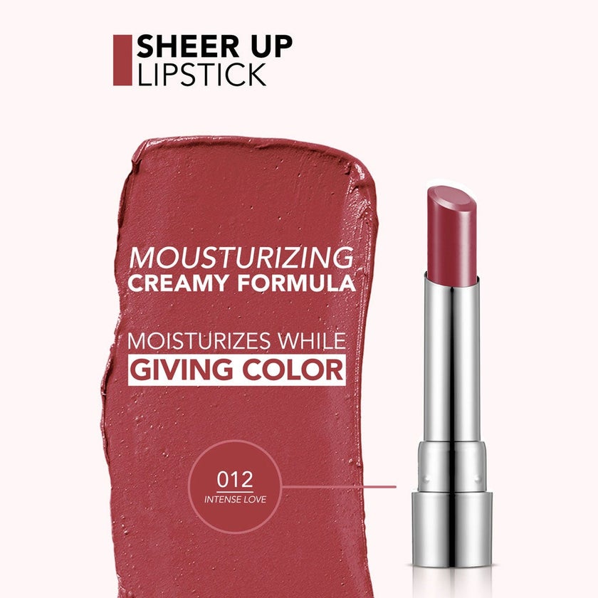 Flormar New Sheer Up Lipstick - Intense Love/012