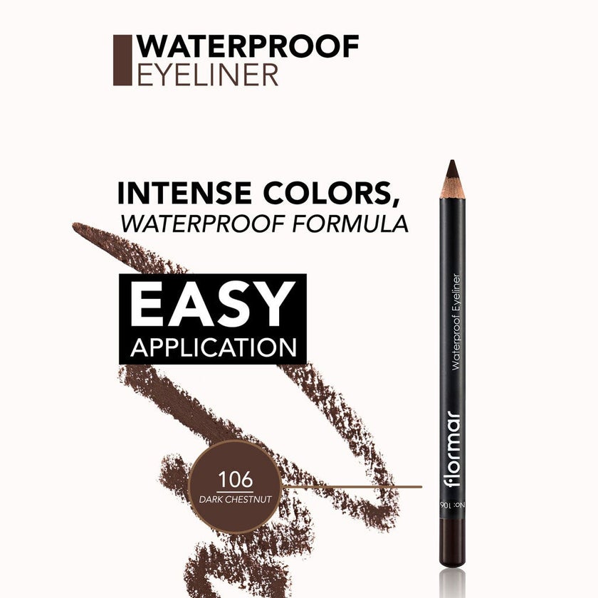 Flormar Eyeliner Pencil - 106 Dark Chestnut
