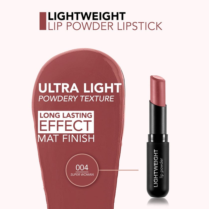 Flormar Lightweight Matte Lip Powder Lipstick - Super Woman/004