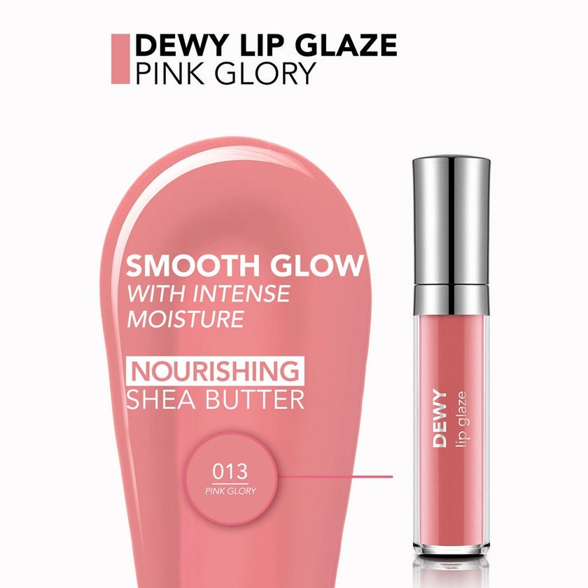 Flormar Dewy Lip Glaze - Shade 013 Pink Glory