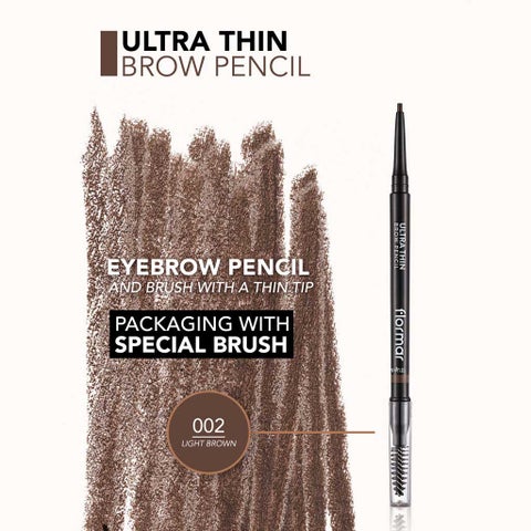 Flormar Ultra Thin Eyebrow Pencil - Light Brown/002