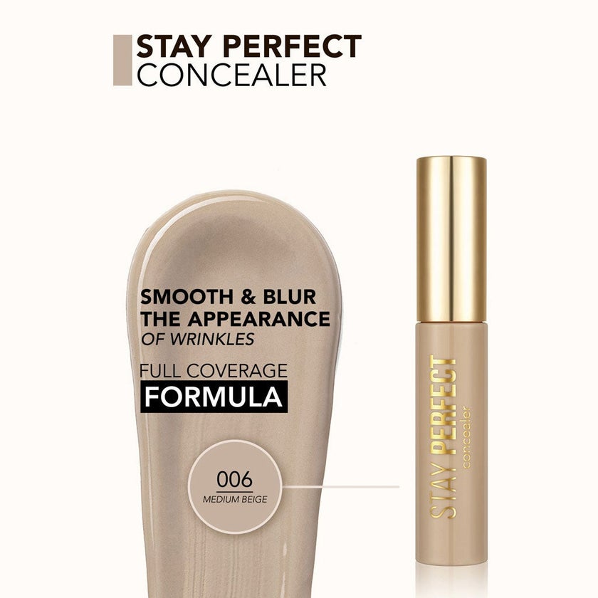 Flormar Stay Perfect Liquid Concealer - Medium Beige/006