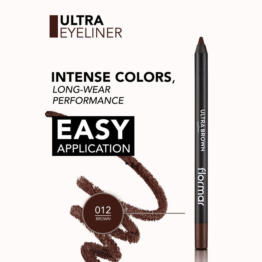 Flormar Ultra Eyeliner - Brown/012