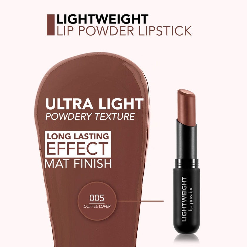 Flormar Lightweight Matte Lip Powder Lipstick - Coffee Lover/005
