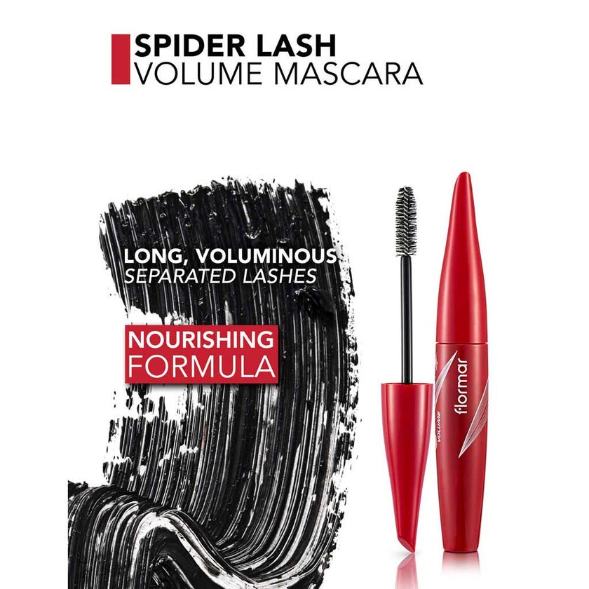 Flormar Spider Lash Black Mascara - Volume/002