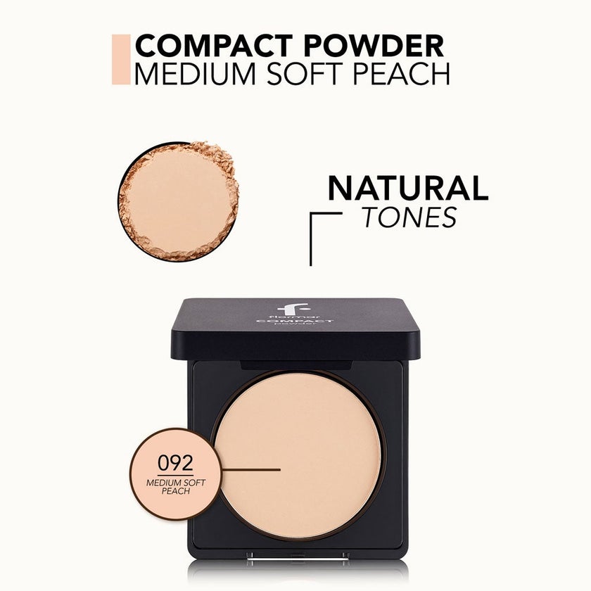 Flormar Compact Powder - Shade 092 Medium Soft Peach